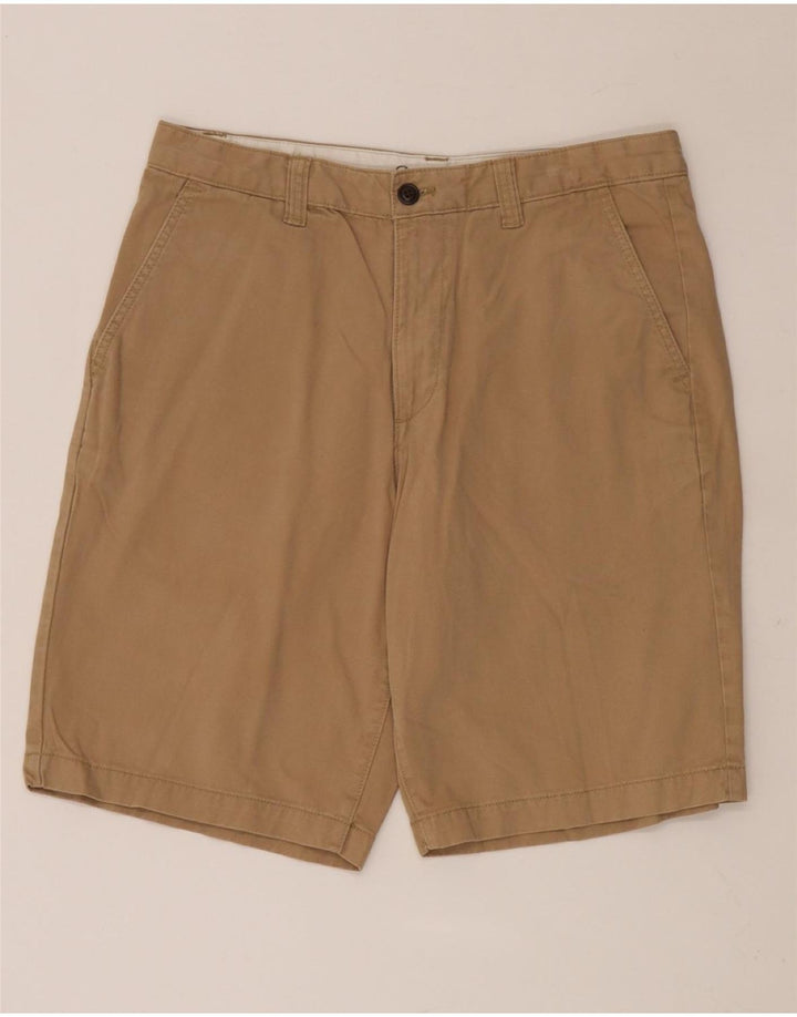 EDDIE BAUER Mens Chino Shorts W33 Medium Khaki Cotton