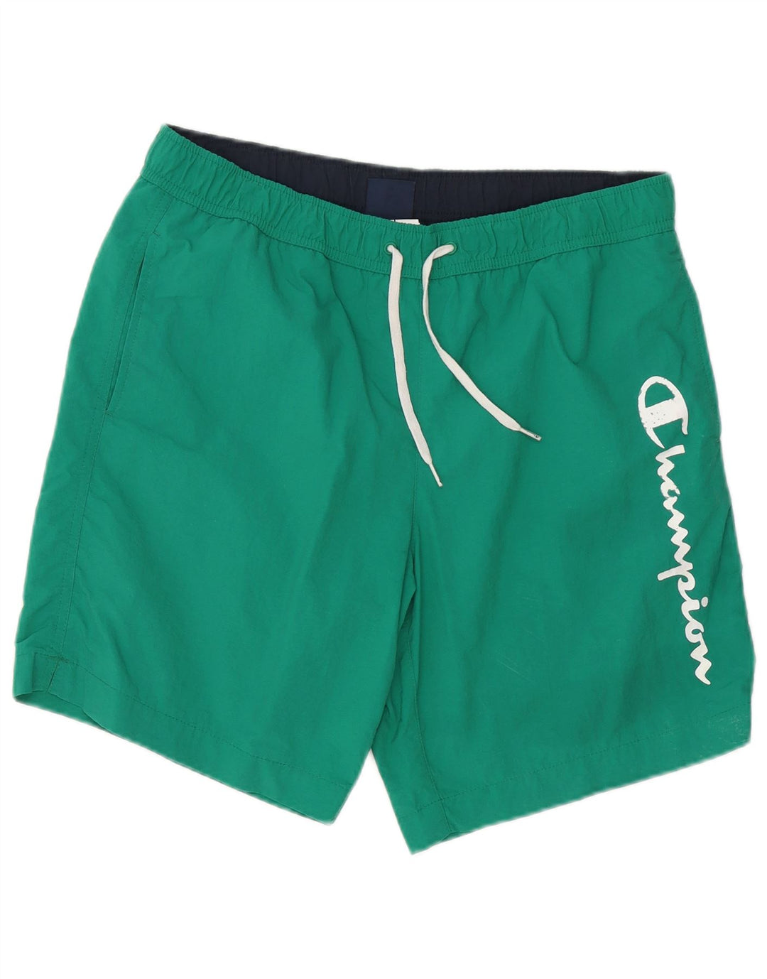 Champion Mens Graphic Swimming Shorts Large Green Polyester