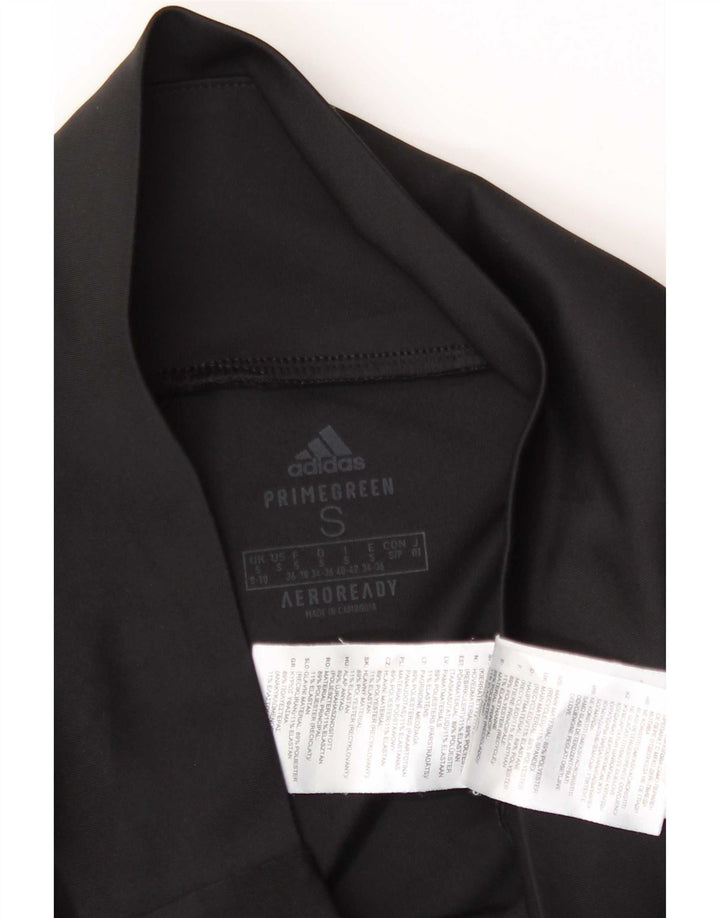 Adidas Womens Aeroready Capri Leggings UK 8/10 Small Black Polyester