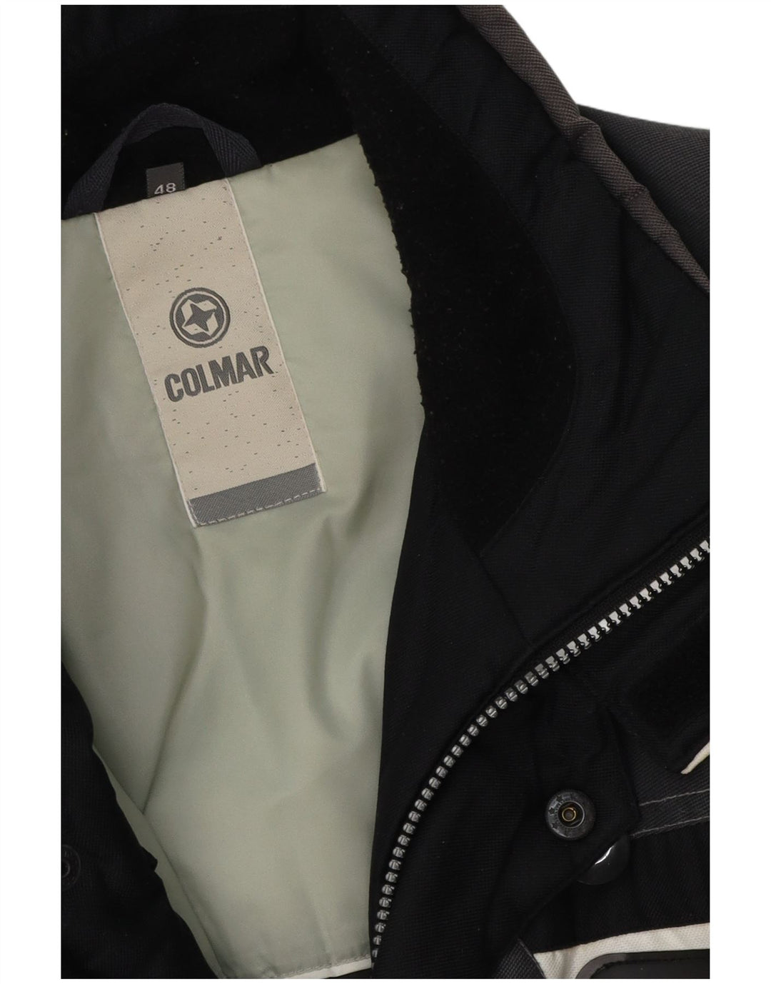 Colmar Mens Ski Jacket EU 48 Medium Black Colourblock Polyester