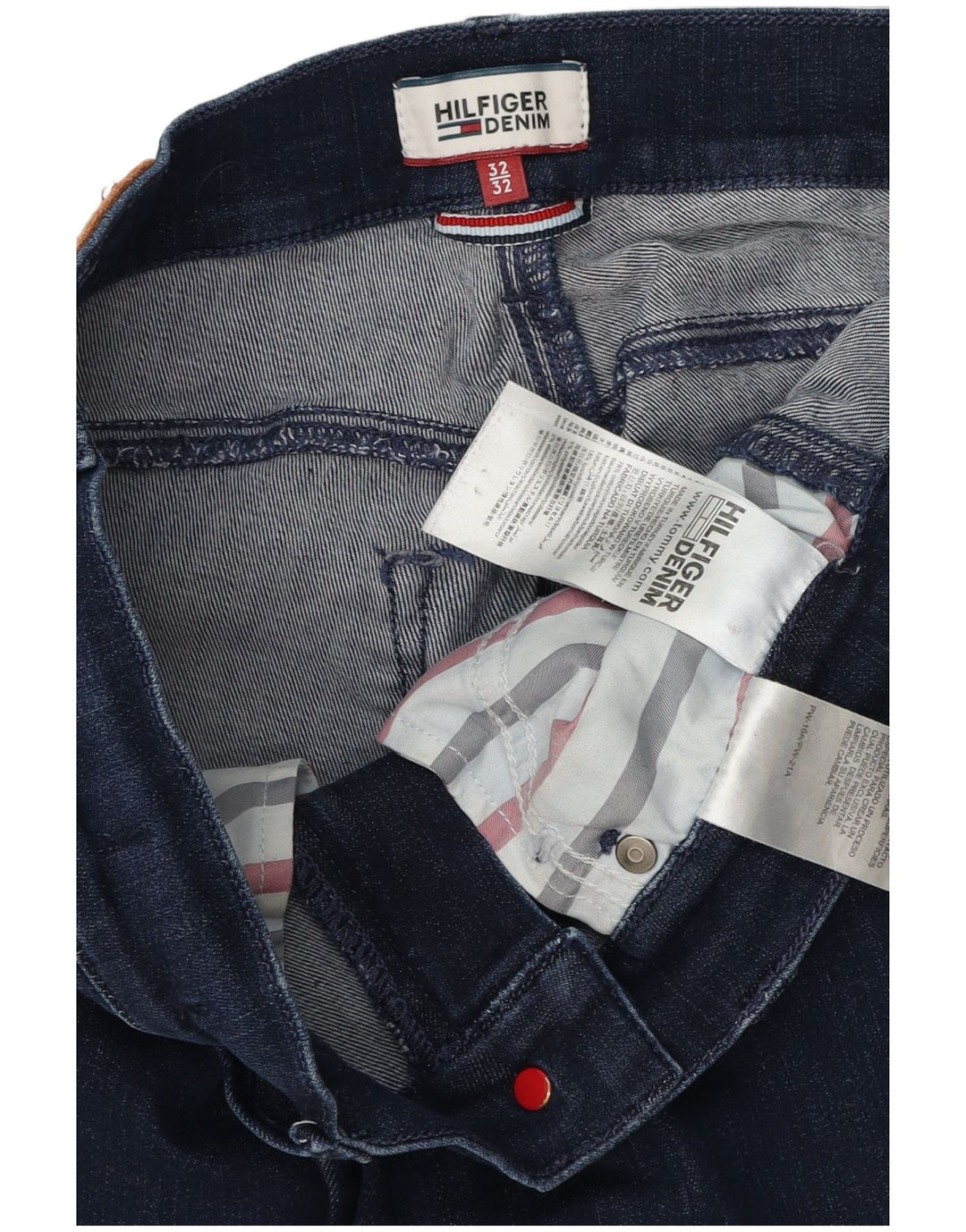 TOMMY HILFIGER Womens Skinny Jeans US 7/8 Medium W32 L27 Navy Blue