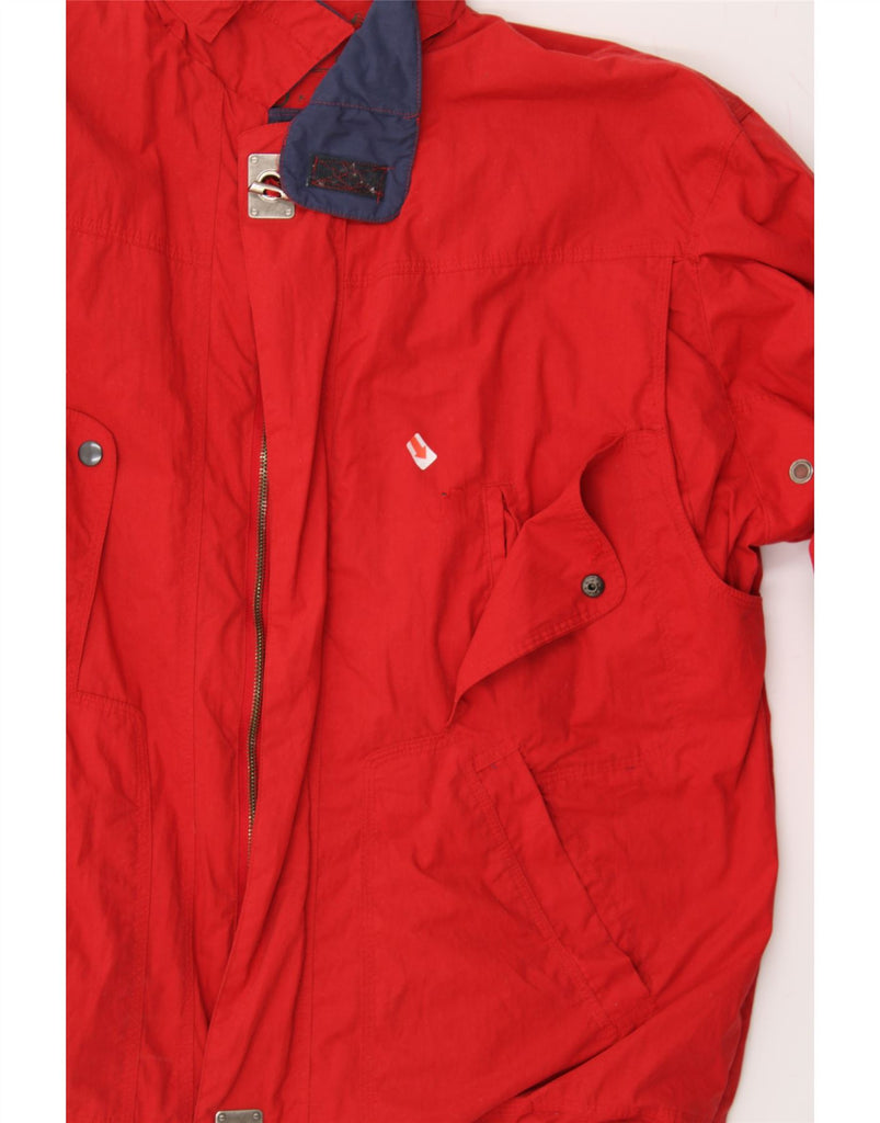 VINTAGE Mens Windbreaker Jacket UK 40 Large Red Vintage Vintage and Second-Hand Vintage from Messina Hembry 