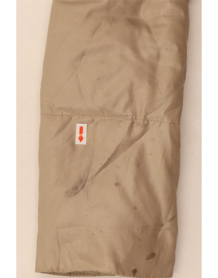 Zara Womens Padded Jacket UK 16 Large Beige Polyester