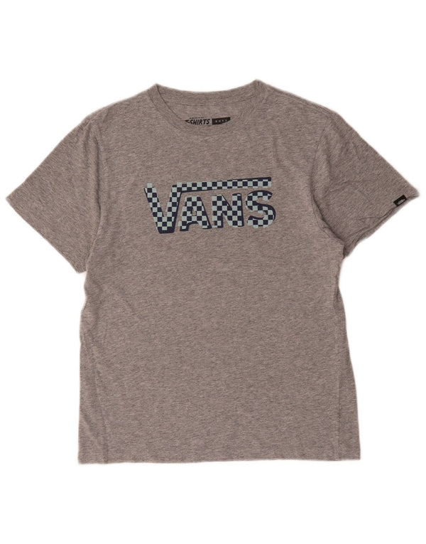 Vans Boys Graphic T-Shirt Top 12-13 Years Large Grey Cotton