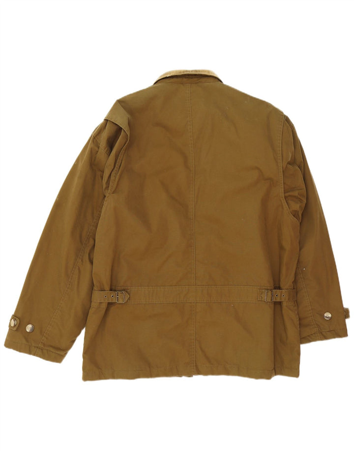 Vintage Mens Utility Jacket UK 40 Large Brown Cotton