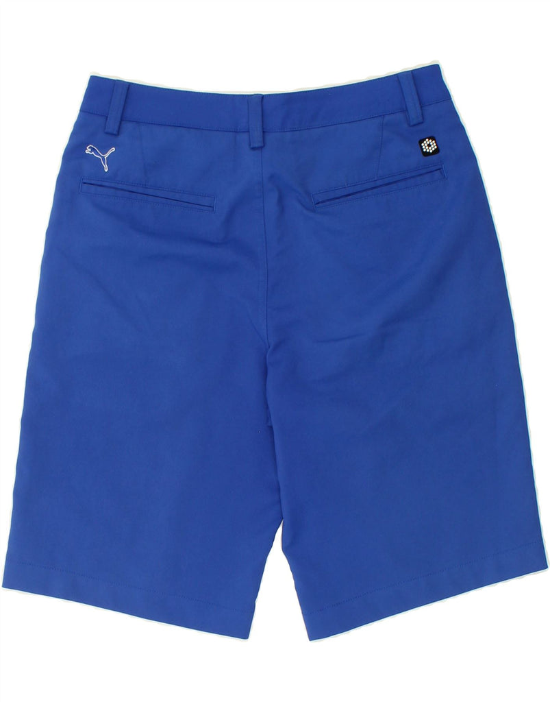 PUMA Mens Chino Shorts W30 Medium Blue | Vintage Puma | Thrift | Second-Hand Puma | Used Clothing | Messina Hembry 