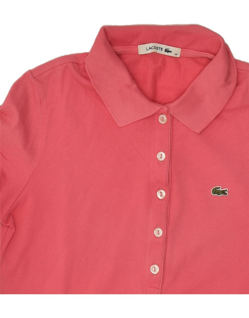 LACOSTE Womens Polo Shirt Size 38 Medium Pink Cotton | Vintage Lacoste | Thrift | Second-Hand Lacoste | Used Clothing | Messina Hembry 