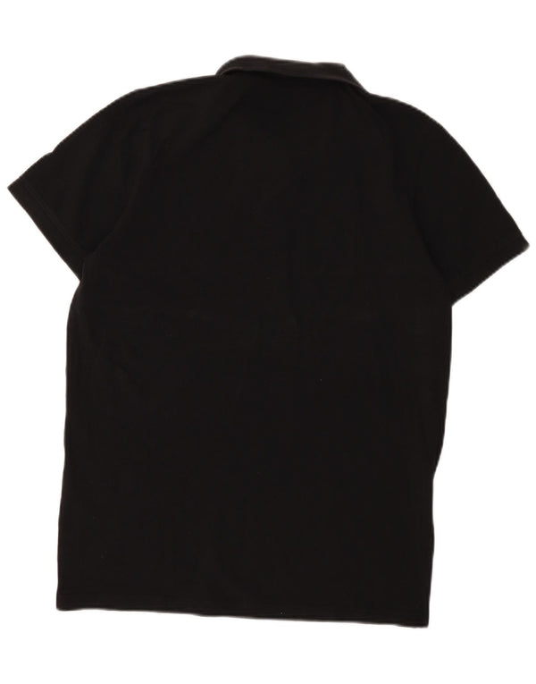Jack & Jones Mens Polo Shirt Large Black Cotton