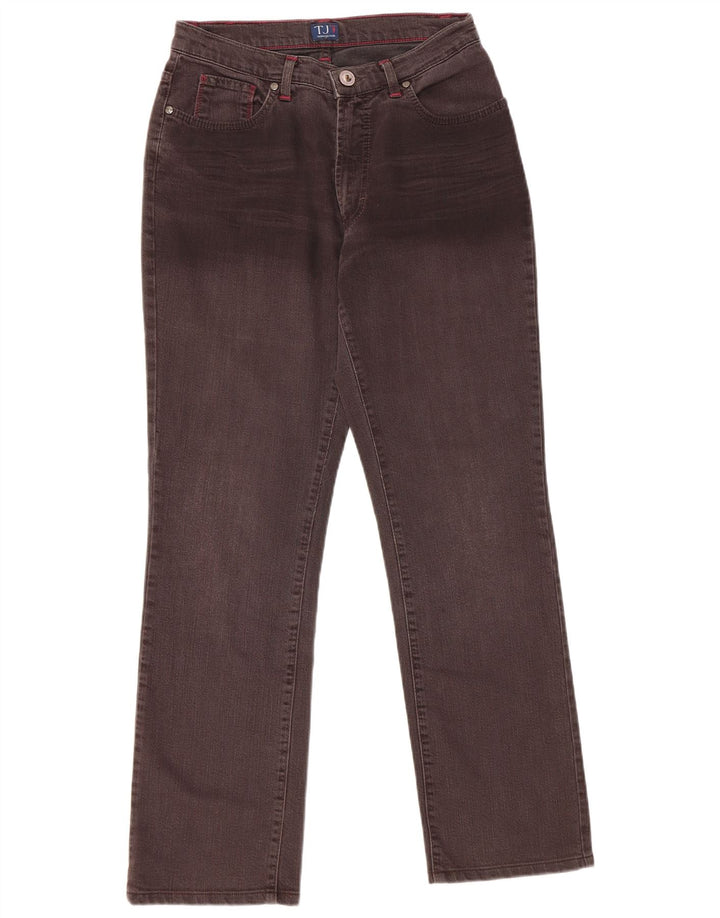 Trussardi Womens Straight Jeans W30 L29 Brown Cotton