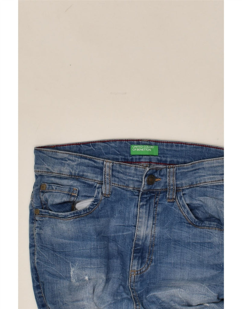 BENETTON Boys Tapered Jeans 15-16 Years W28 L26 Blue | Vintage Benetton | Thrift | Second-Hand Benetton | Used Clothing | Messina Hembry 