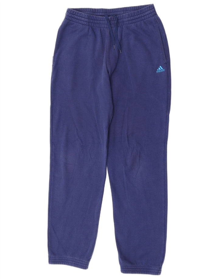 Adidas Mens Tracksuit Trousers Joggers Medium Navy Blue Cotton