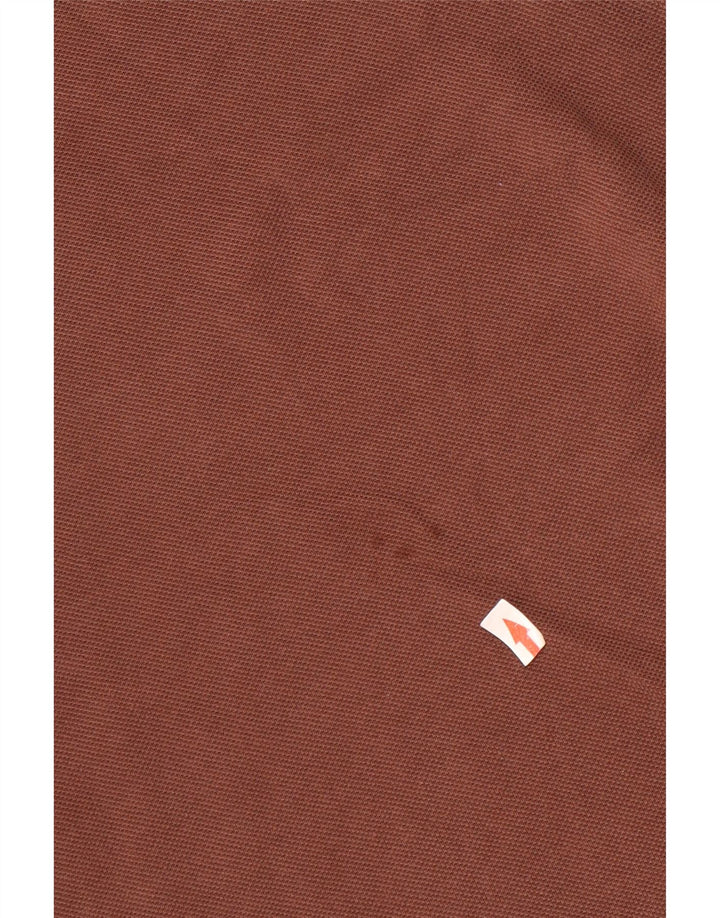 Lacoste Mens Polo Shirt Size 5 Large Brown Cotton