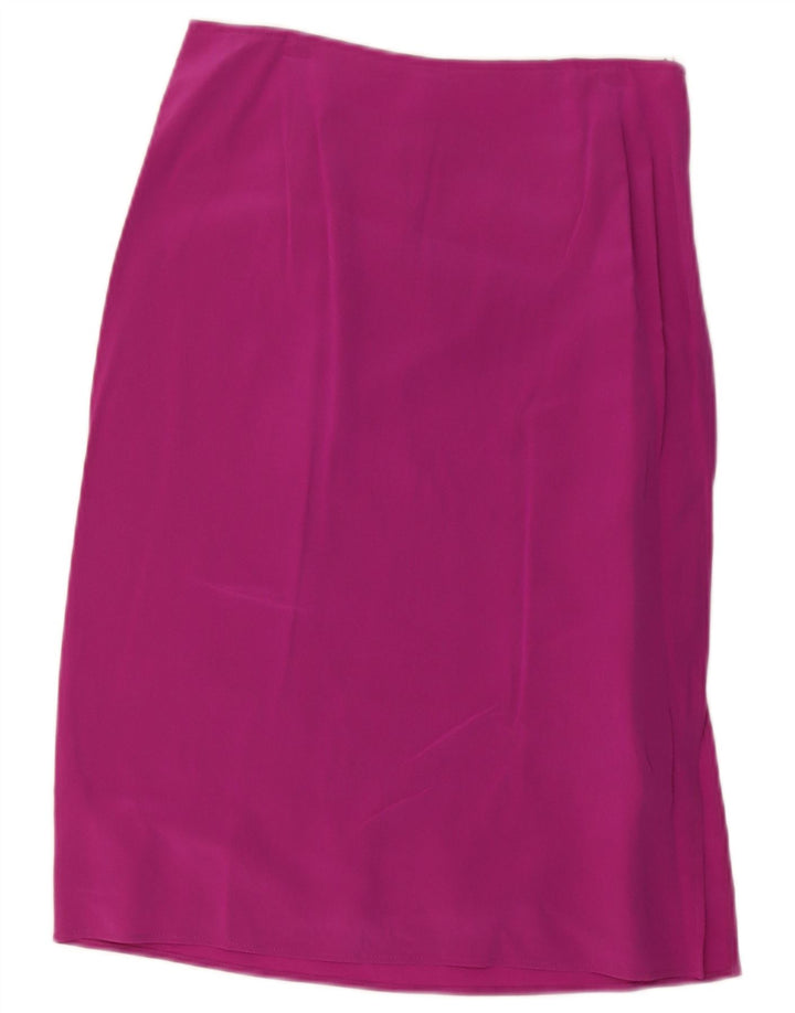 Vintage Womens Straight Skirt W28 Medium Pink