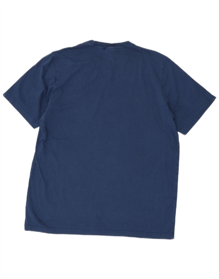 ADIDAS Mens T-Shirt Top Large Navy Blue Cotton
