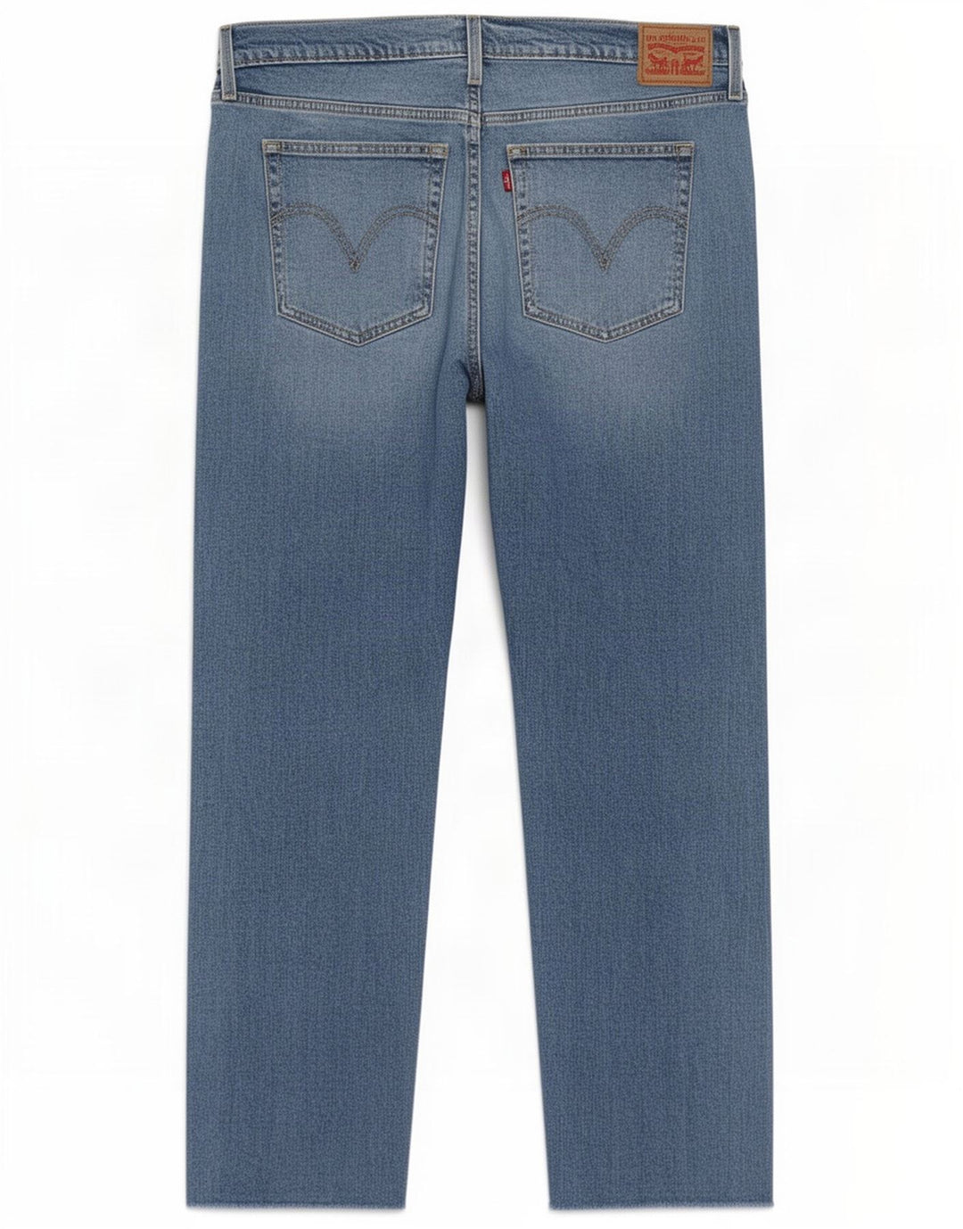 Levi's Womens Straight Jeans W34 L27 Blue Cotton