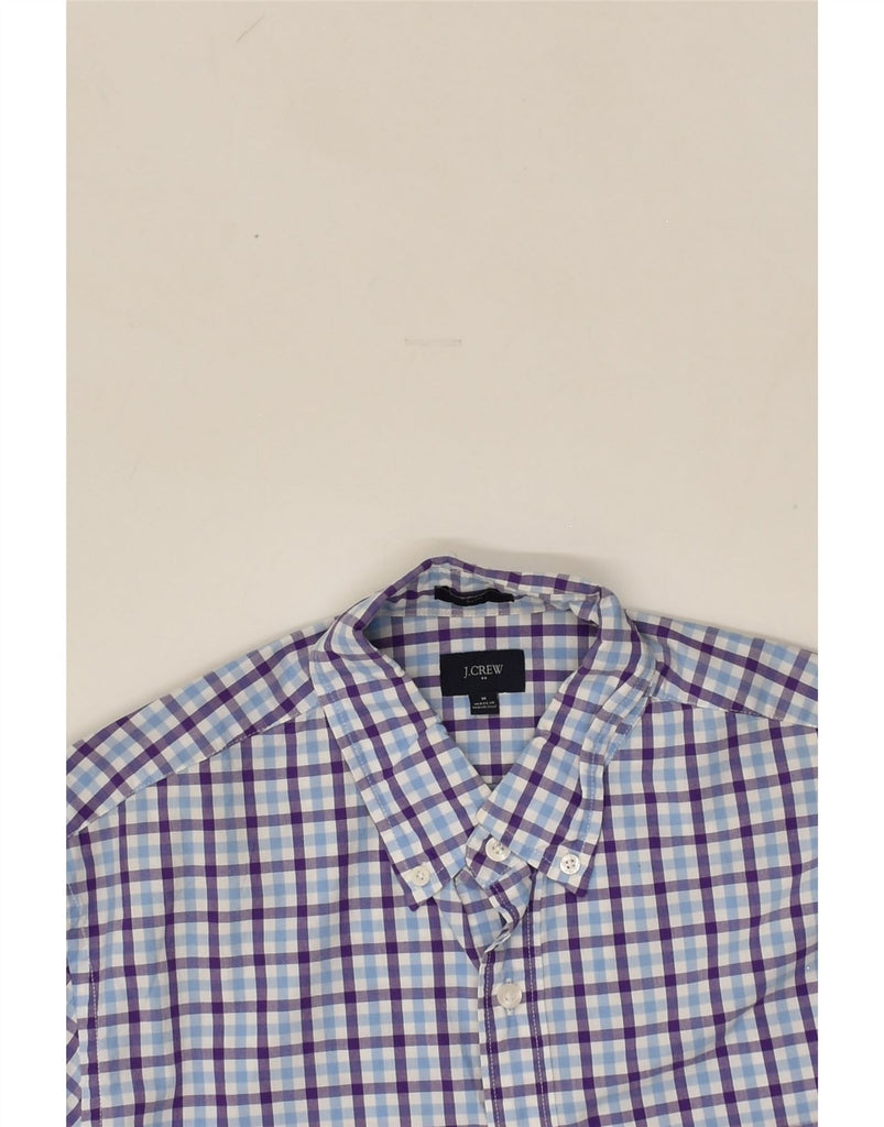 J. CREW Mens Shirt Medium Blue Check Cotton | Vintage J. Crew | Thrift | Second-Hand J. Crew | Used Clothing | Messina Hembry 