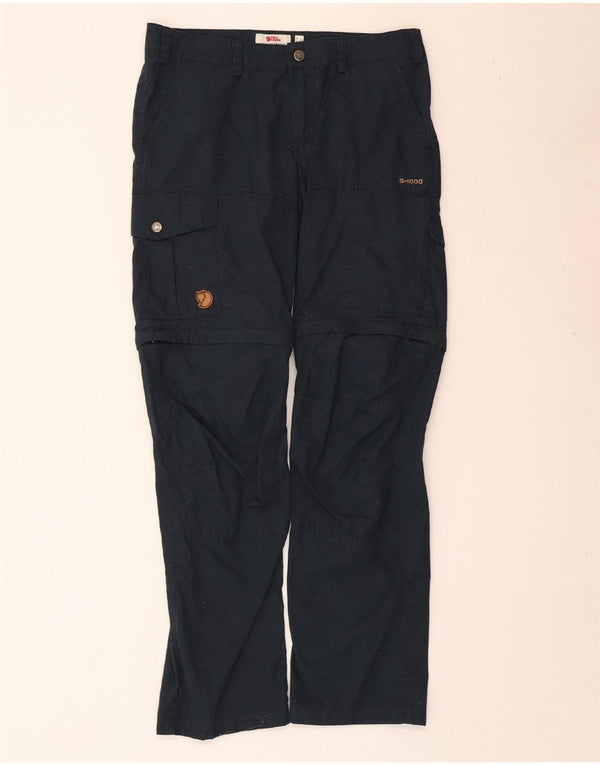 Fjall Raven Womens Cargo Trousers EU 40 Medium W30 L29 Black Polyester