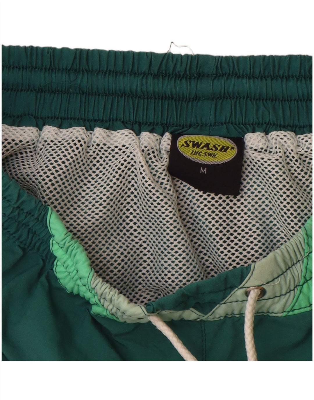SWASH Boys Swimming Shorts 11-12 Years Medium Green Colourblock Polyamide