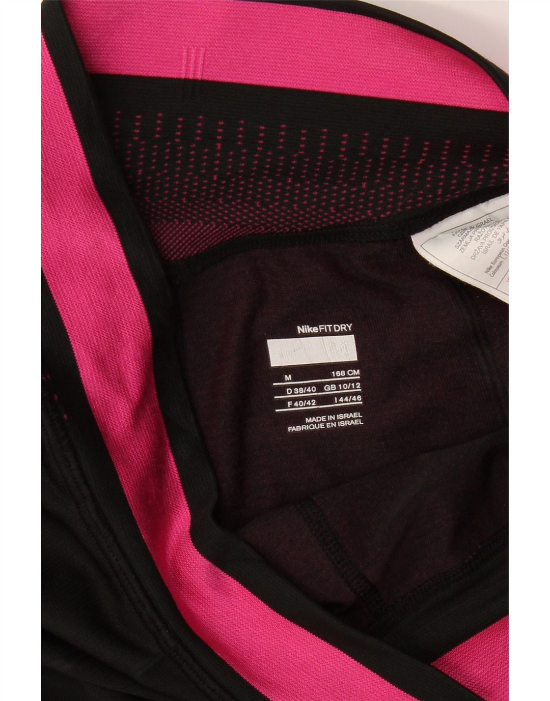 NIKE Womens Leggings UK 10/12 Medium  Black Colourblock Polyester Vintage Nike and Second-Hand Nike from Messina Hembry 