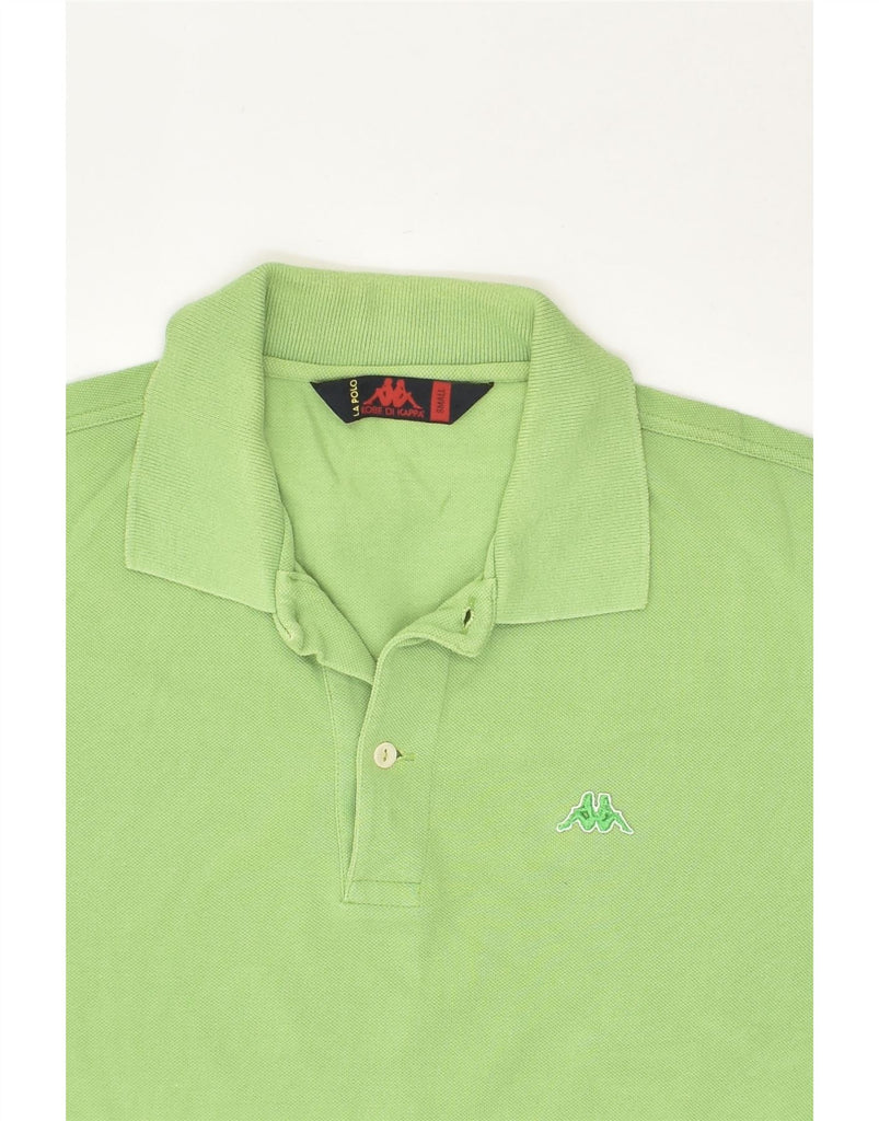 KAPPA Mens Polo Shirt Small Green Cotton | Vintage Kappa | Thrift | Second-Hand Kappa | Used Clothing | Messina Hembry 