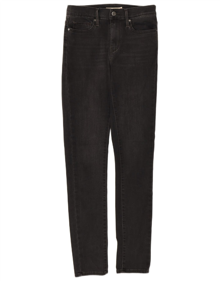 Levi's Womens Skinny Jeans W28 L32 Black Cotton
