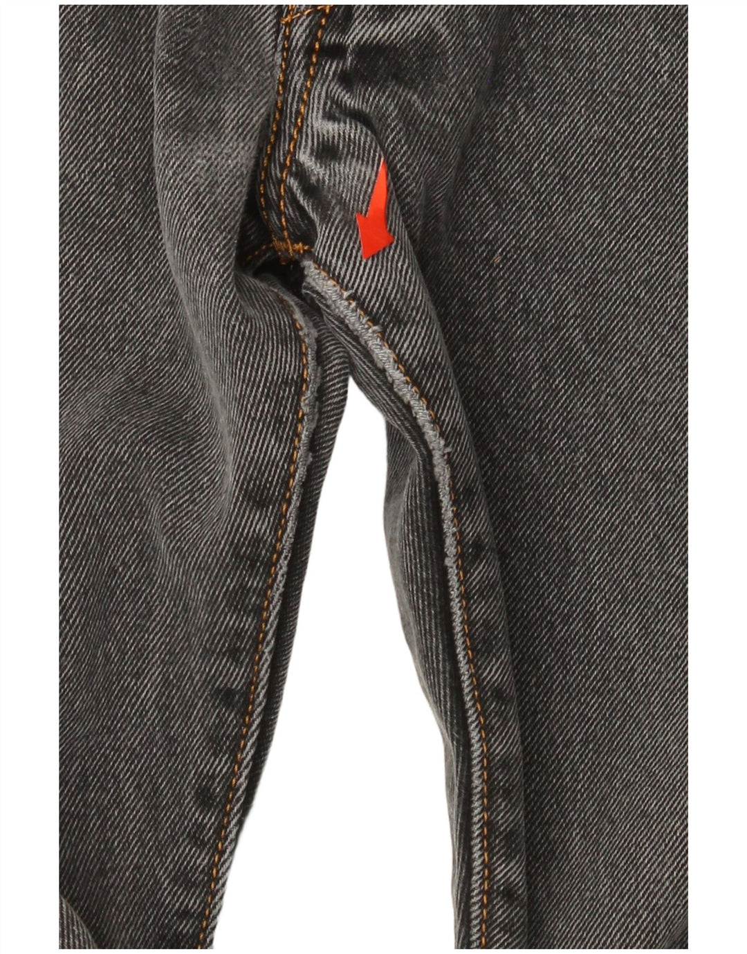 Levi's Mens 501 Straight Jeans W32 L32 Grey Cotton