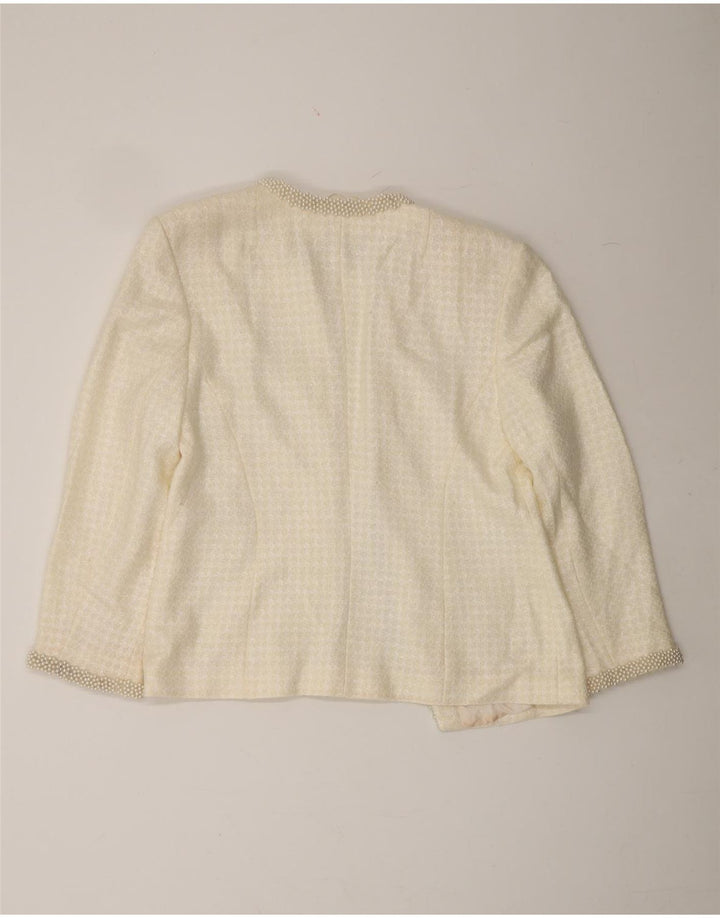 LA MODE SMARTI Womens Blazer Jacket EU 40 Medium Off White Vintage La Mode Smarti and Second-Hand La Mode Smarti from Messina Hembry 