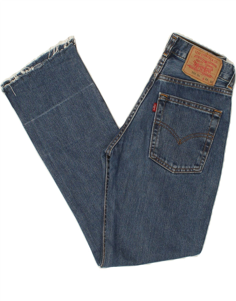 LEVI'S Womens 595 Tapered Jeans W26 L28 Blue Cotton Vintage Levi's and Second-Hand Levi's from Messina Hembry 