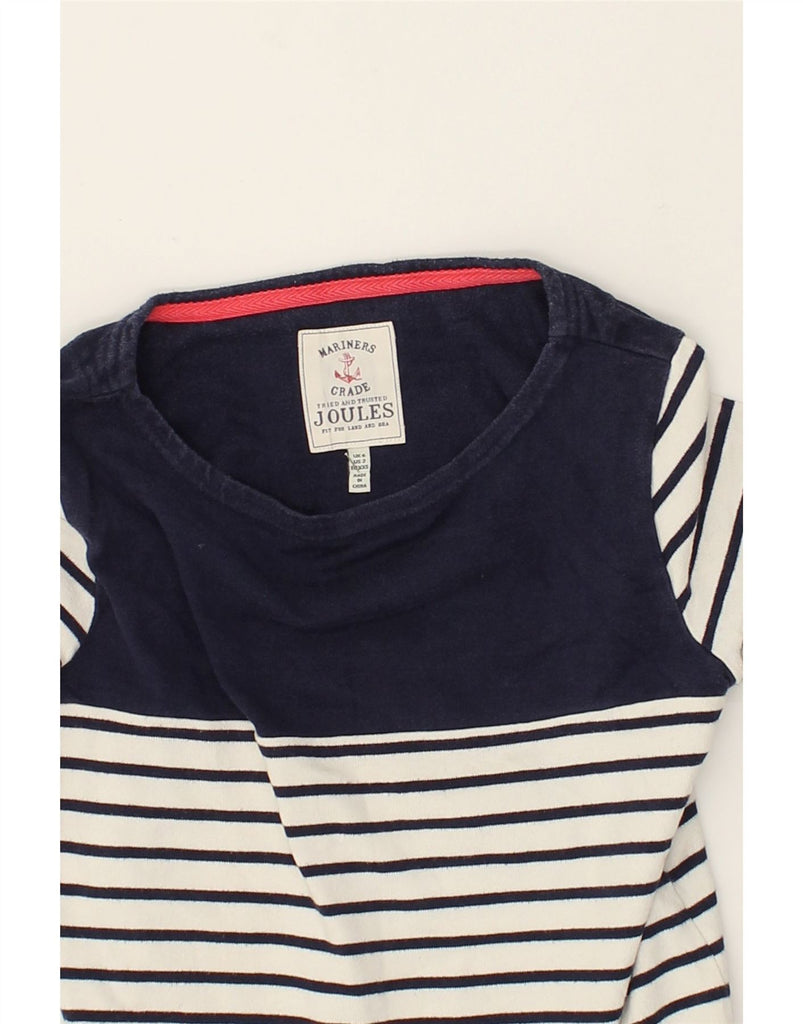 JOULES Womens Top Long Sleeve UK 6 XS Navy Blue Striped | Vintage Joules | Thrift | Second-Hand Joules | Used Clothing | Messina Hembry 