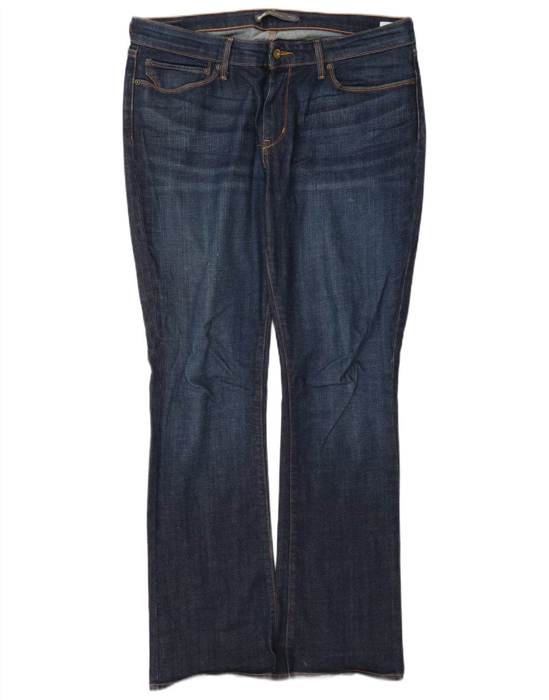 Levi's Womens Mid Rise Bootcut Jeans W33 L32 Navy Blue Cotton