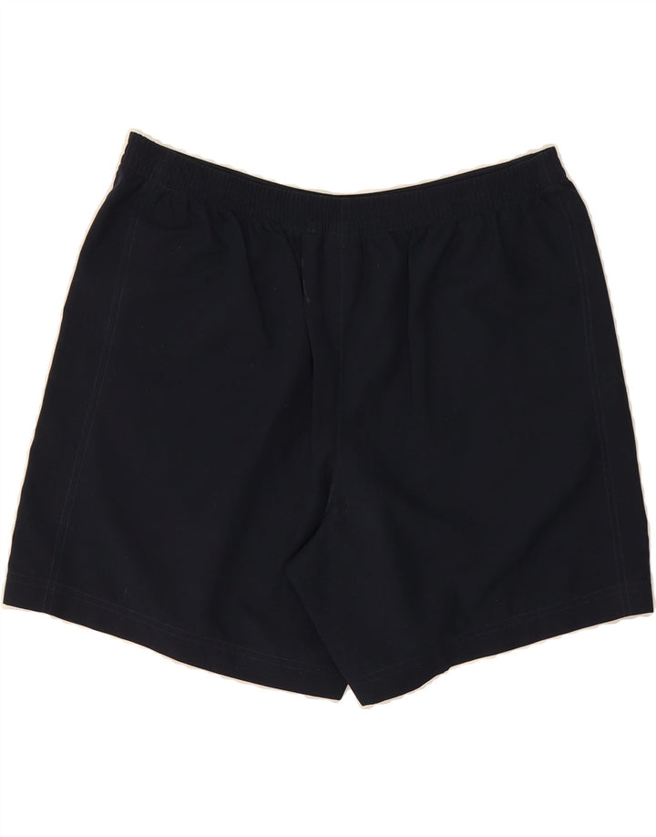 ADIDAS Womens Sport Shorts UK 16 Large  Navy Blue Polyester Vintage Adidas and Second-Hand Adidas from Messina Hembry 