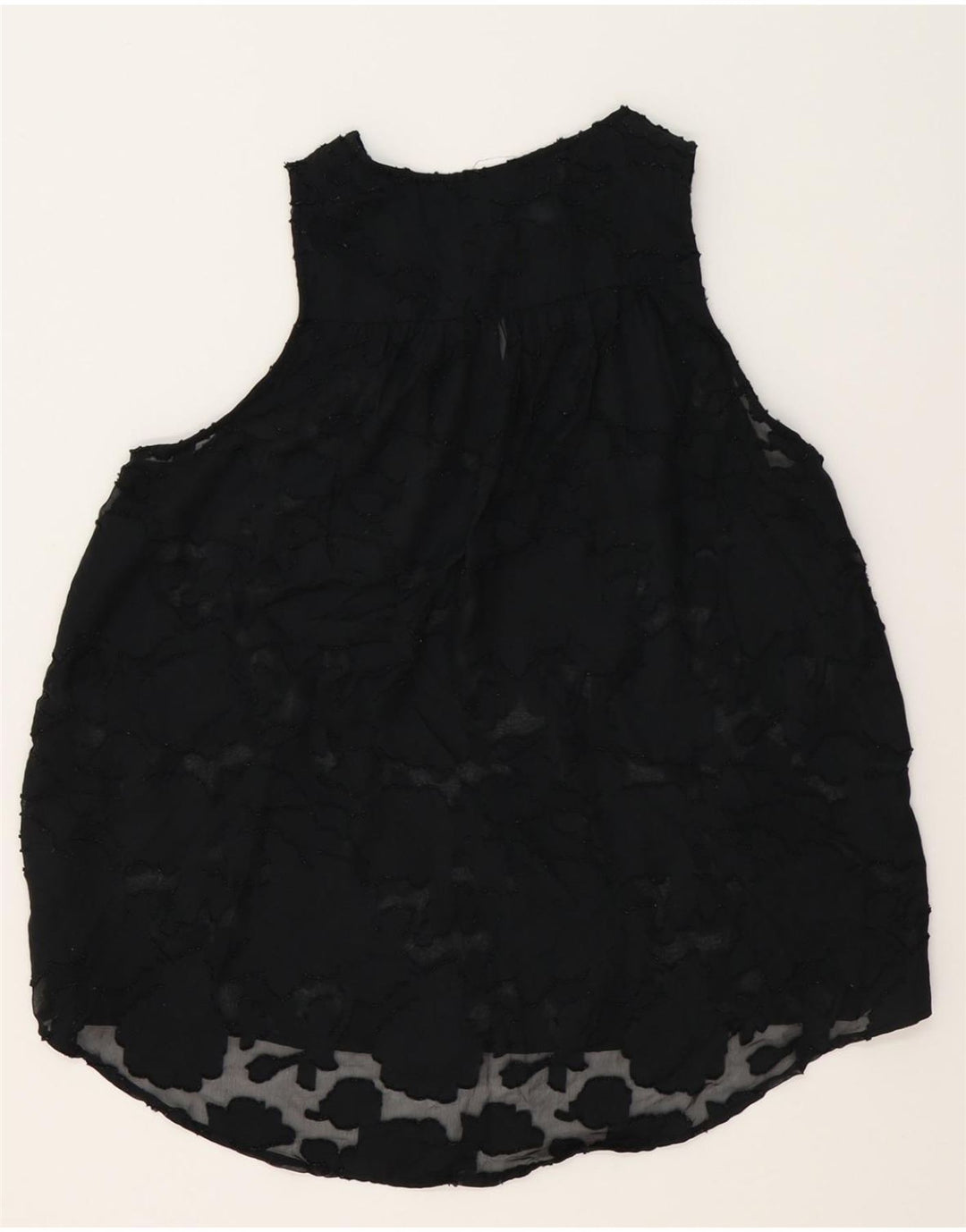 MOSSIMO Womens Lace Sleeveless See Through Top UK 18 XL Black Vintage Mossimo and Second-Hand Mossimo from Messina Hembry 
