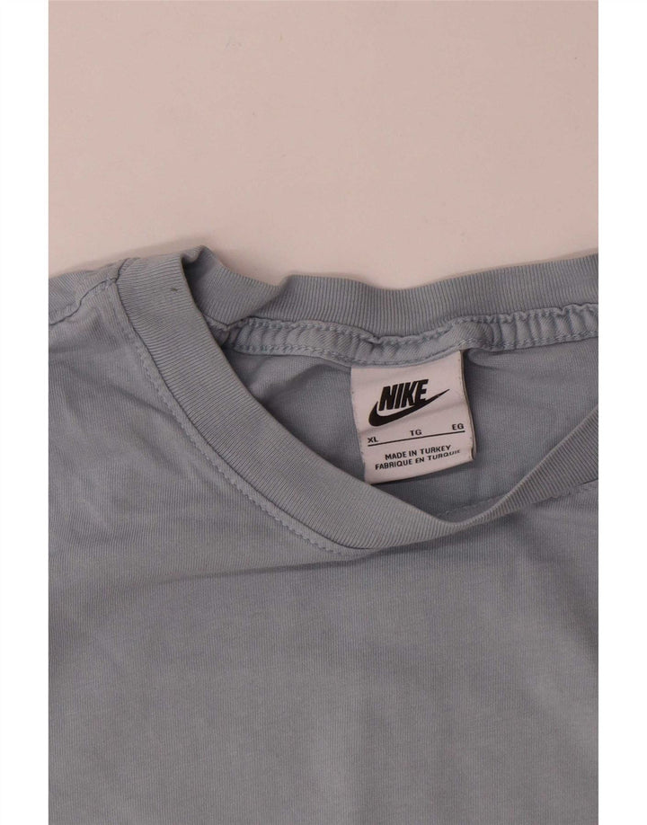 Nike Mens T-Shirt Top XL Blue Cotton