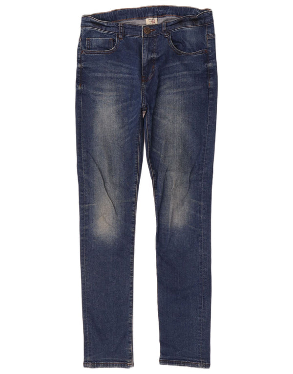 Zara Boys Slim Jeans 13-14 Years W28 L30 Blue Cotton