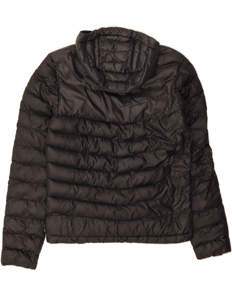 ADIDAS Mens Hooded Padded Jacket UK 36 Small Black Polyester Vintage Adidas and Second-Hand Adidas from Messina Hembry 