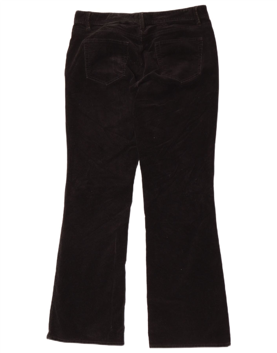 Eddie Bauer Womens Bootcut Corduroy Trousers US 8 Medium W30 L31 Black