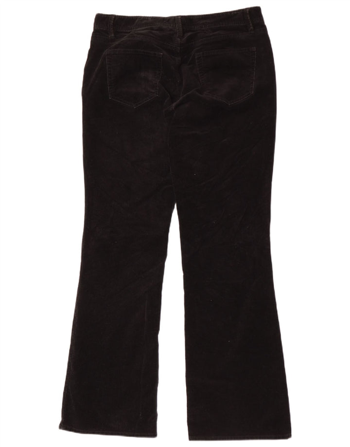 Eddie Bauer Womens Bootcut Corduroy Trousers US 8 Medium W30 L31 Black