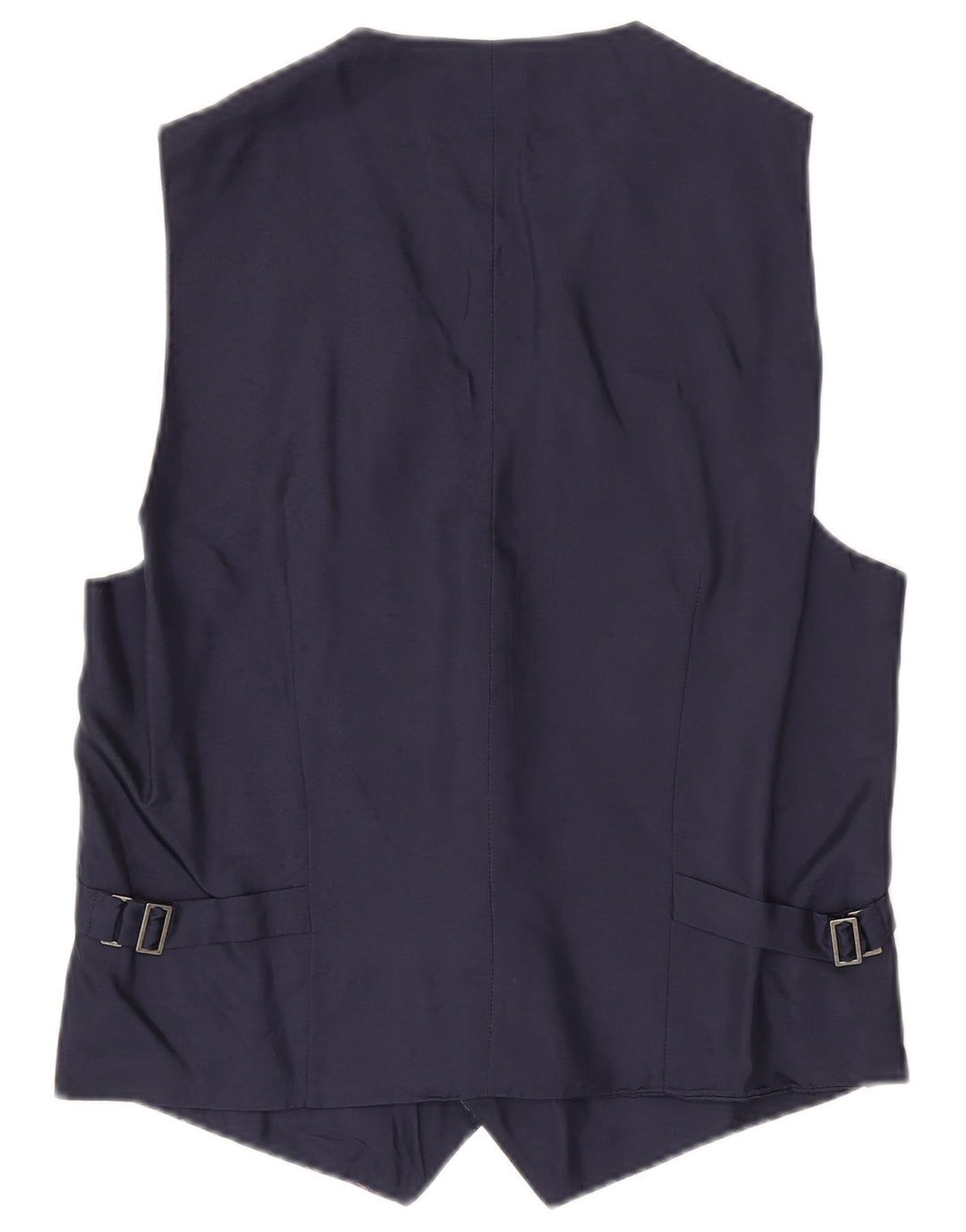 VINTAGE Mens Waistcoat Small Navy Blue Paisley