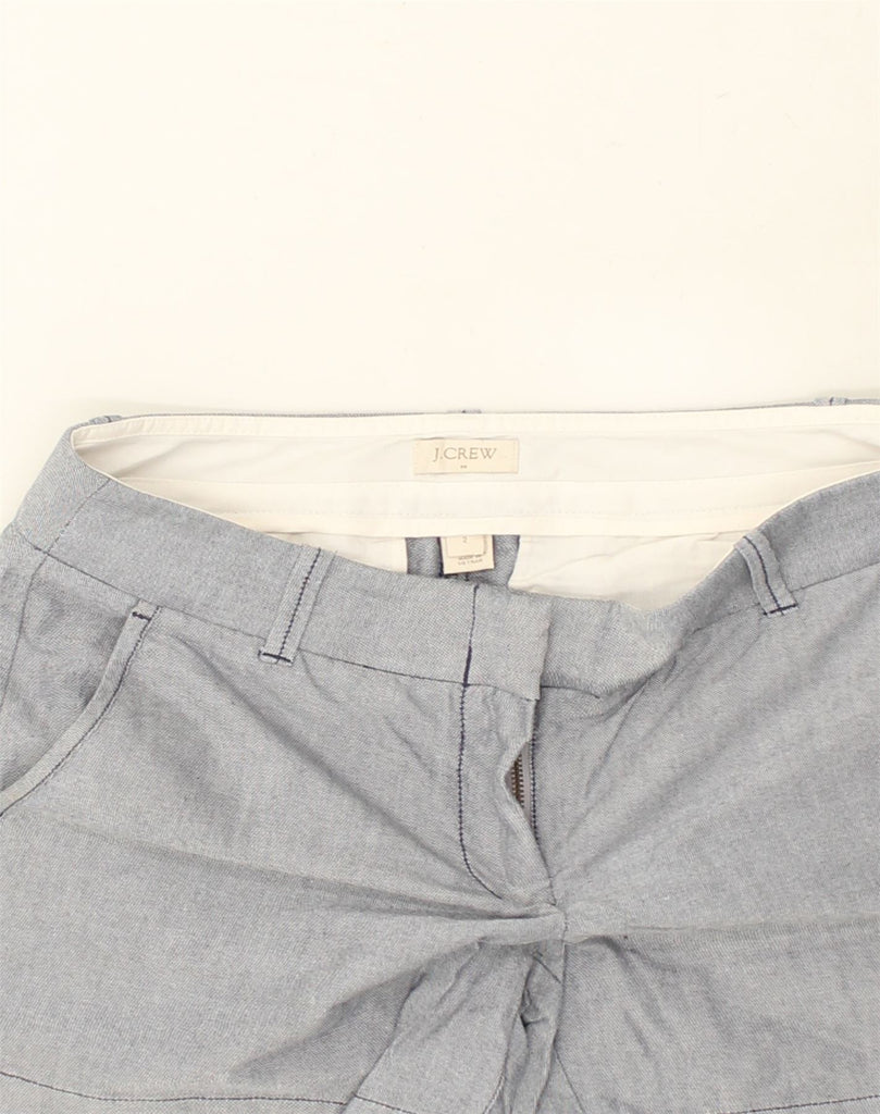 J. CREW Womens Chino Shorts US 2 XS W28 Grey Cotton | Vintage J. Crew | Thrift | Second-Hand J. Crew | Used Clothing | Messina Hembry 