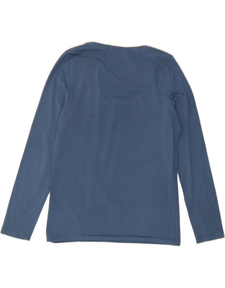 TOMMY HILFIGER Womens Top Long Sleeve UK 16 Large Blue Cotton Vintage Tommy Hilfiger and Second-Hand Tommy Hilfiger from Messina Hembry 