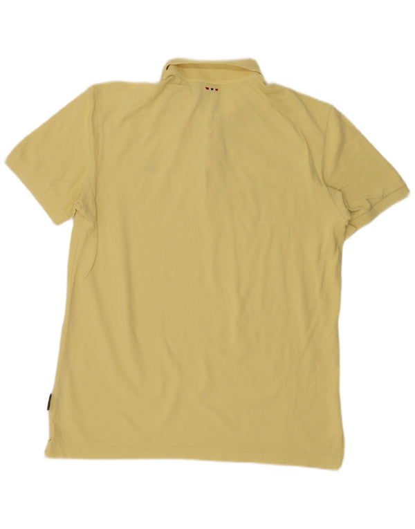 Napapijri Mens Geographic Polo Shirt XL Yellow
