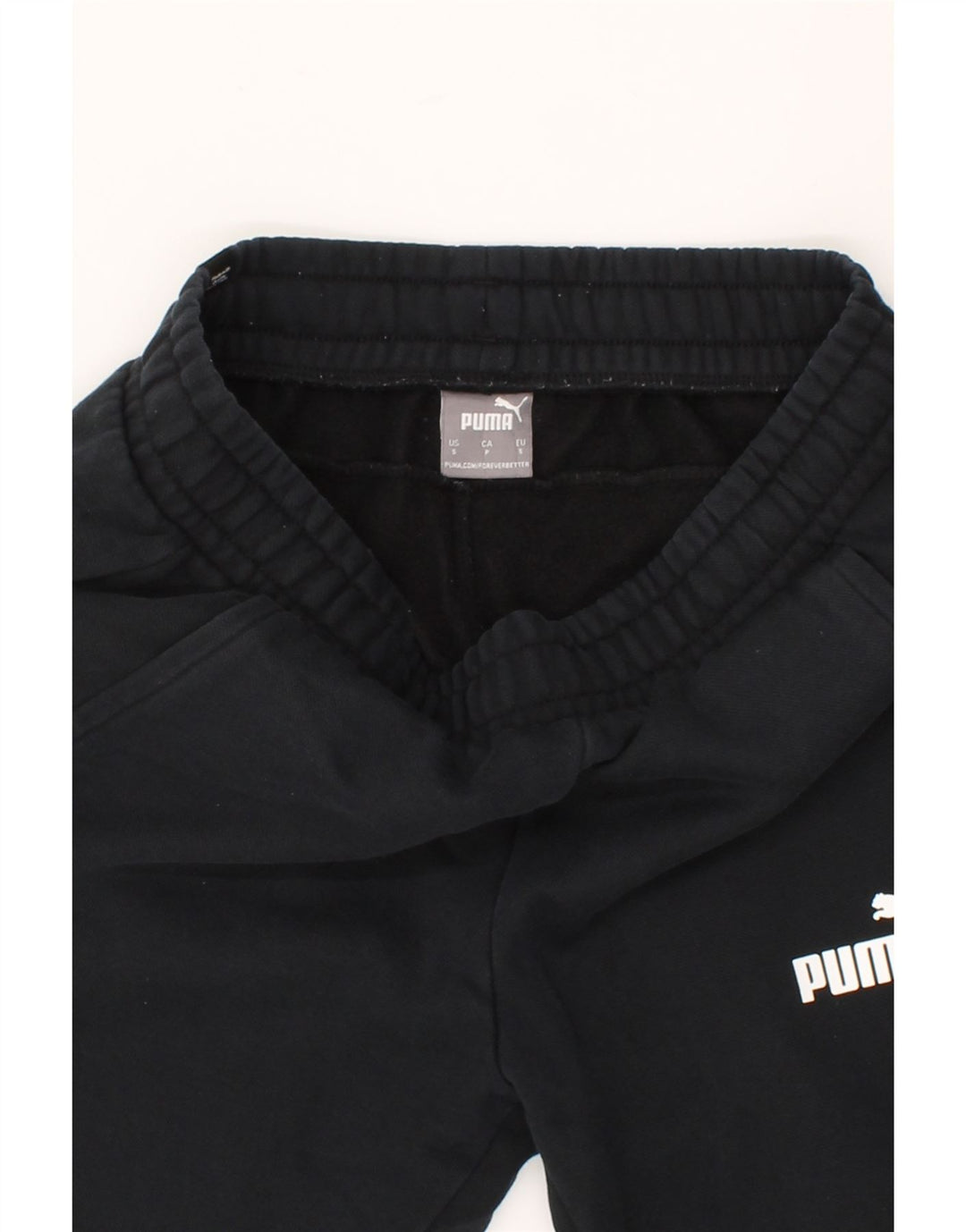 PUMA Mens Tracksuit Trousers Joggers Small  Black Cotton Vintage Puma and Second-Hand Puma from Messina Hembry 