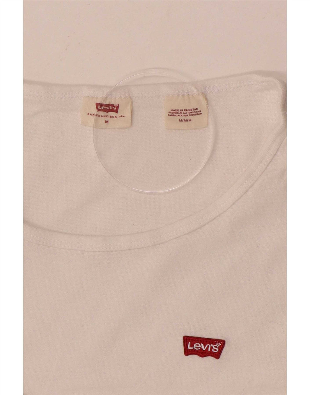 Levi's Womens Top Long Sleeve UK 12 Medium White