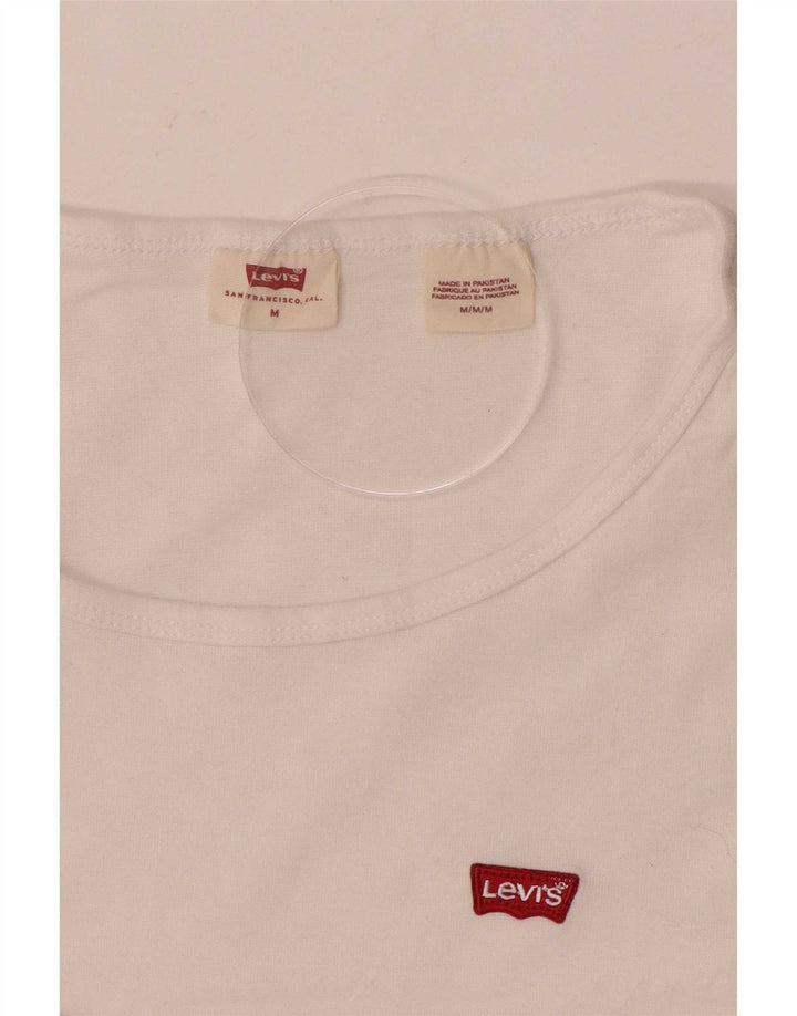 Levi's Womens Top Long Sleeve UK 12 Medium White