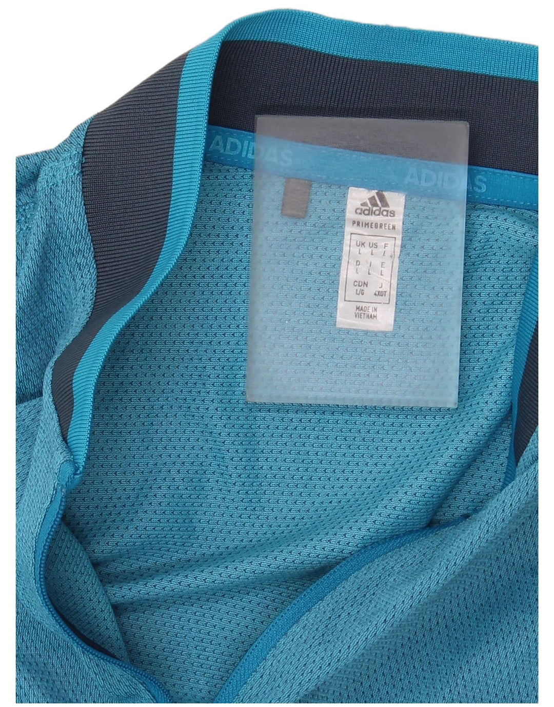 Adidas Womens Vest Top UK 14 Large Blue Colourblock
