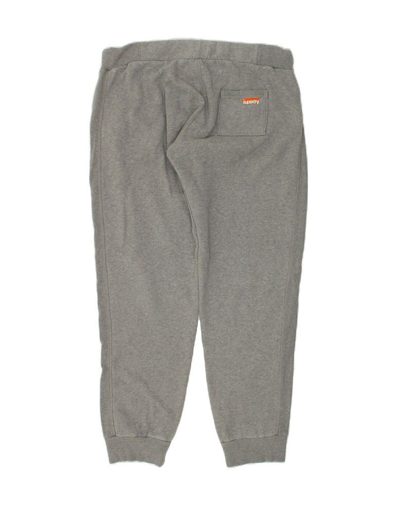 SUPERDRY Mens Slim Fit Tracksuit Trousers Joggers XL Grey Cotton | Vintage Superdry | Thrift | Second-Hand Superdry | Used Clothing | Messina Hembry 