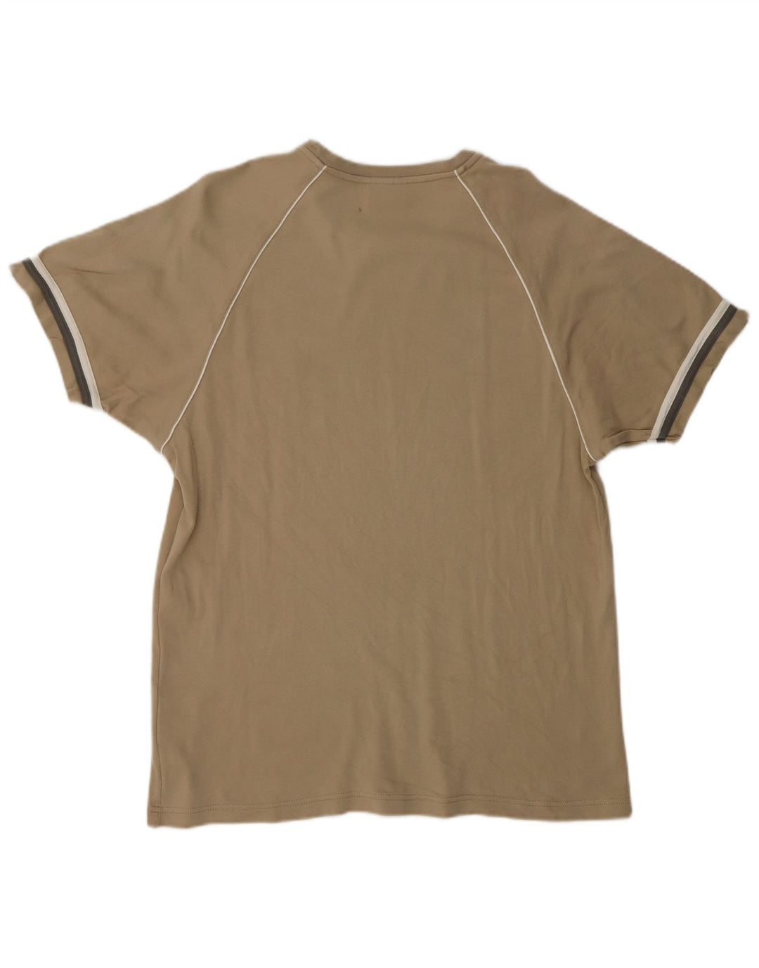 Champion Mens T-Shirt Top XL Beige Cotton