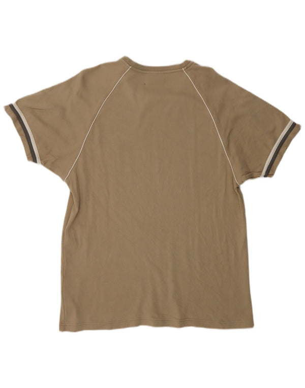 Champion Mens T-Shirt Top XL Beige Cotton