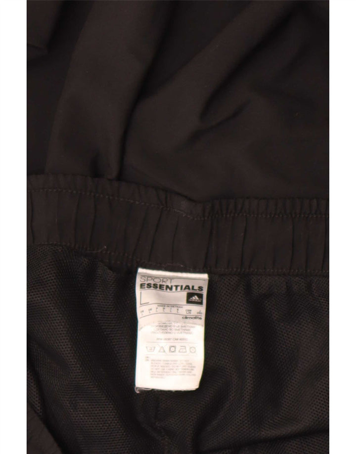 Adidas Mens Climalite Tracksuit Trousers Large  Black Polyester