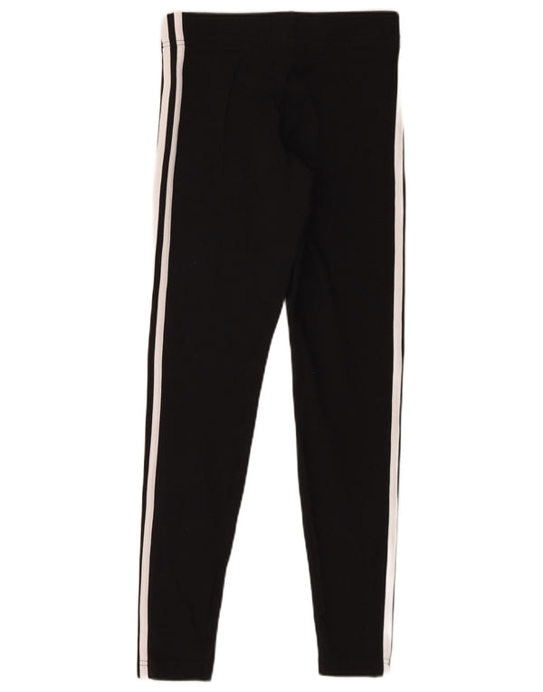 Adidas Girls Leggings 13-14 Years Black Cotton